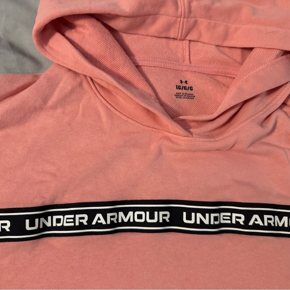 Under Armour Coral Hoodie with Logo Band - Picture 2 of 6
